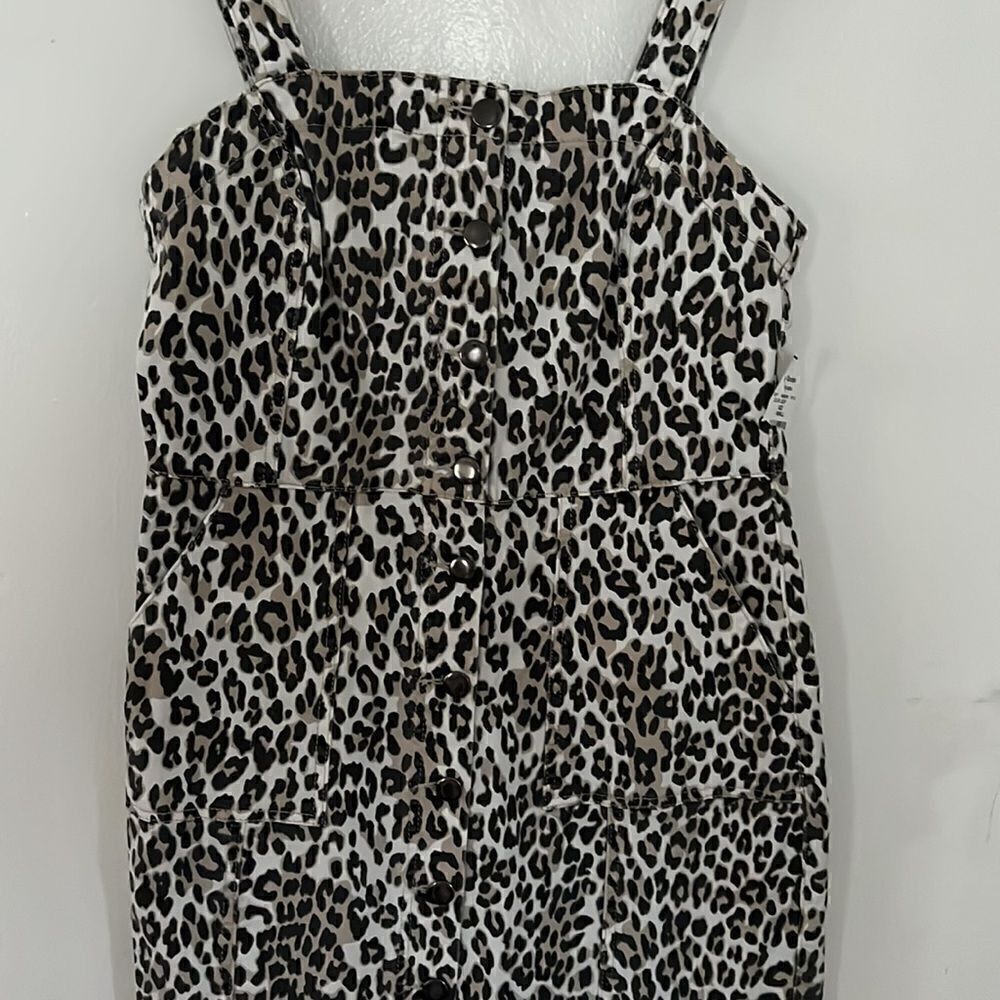 Thread & Supply Leopard Overall Dress - Picture 2 of 7